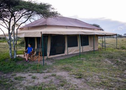 Vores luksus teltlejr i Serengeti